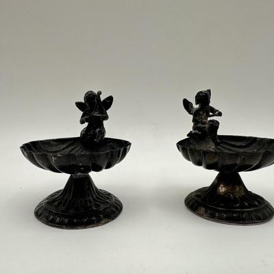 Sterling Angel Salt Cellars
