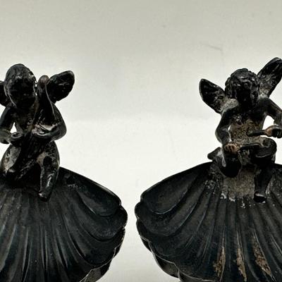 Sterling Angel Salt Cellars