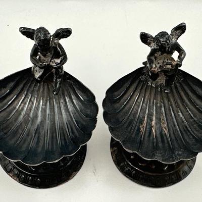 Sterling Angel Salt Cellars