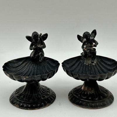 Sterling Angel Salt Cellars
