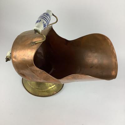290 Vintage Copper Coal Hod