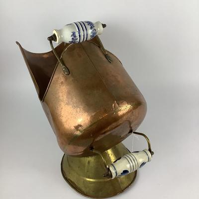 290 Vintage Copper Coal Hod
