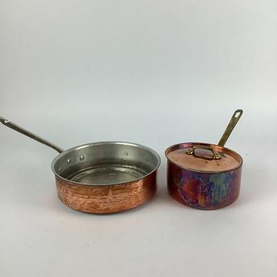 295 Two Copper Pots