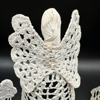 Crochet & Starched Angel Ornaments