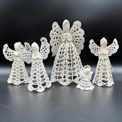 Crochet & Starched Angel Ornaments