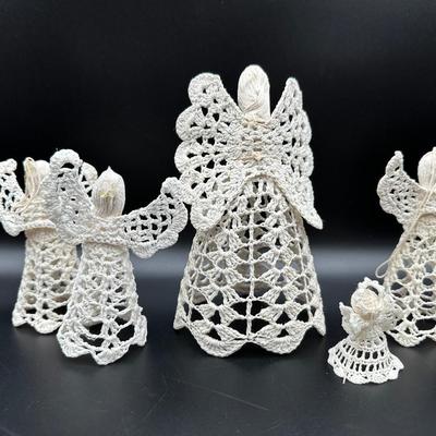 Crochet & Starched Angel Ornaments