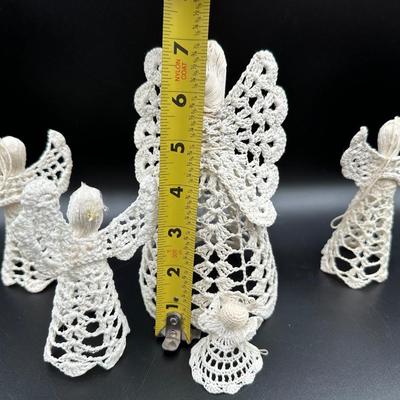 Crochet & Starched Angel Ornaments