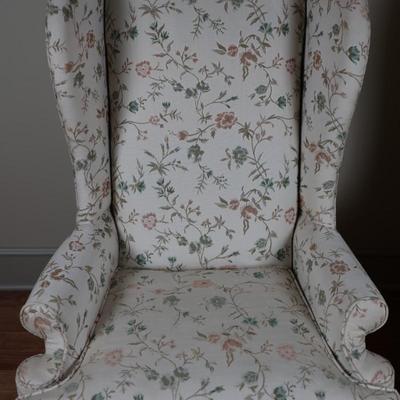 Pair of Queen Anne Style Wingback Chairs