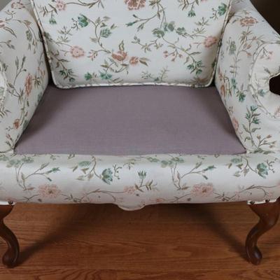 Pair of Queen Anne Style Wingback Chairs