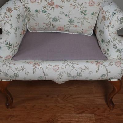 Pair of Queen Anne Style Wingback Chairs