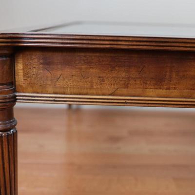 Solid Wood and Glass Coffee Table