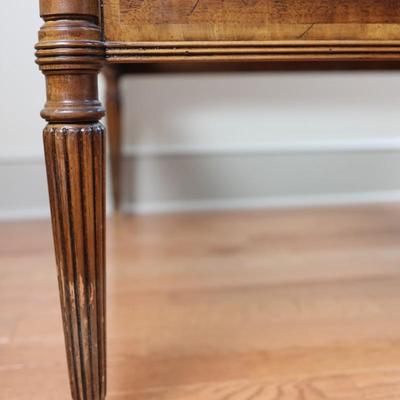 Solid Wood and Glass Coffee Table