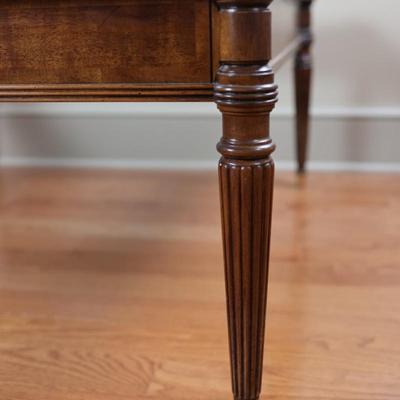 Solid Wood and Glass Coffee Table