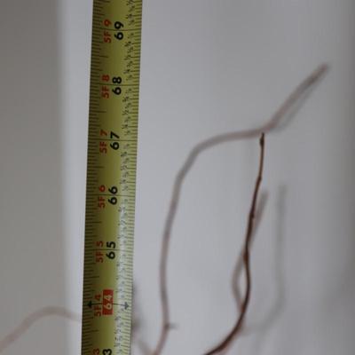 Artificial Arrangement with Glass Vase