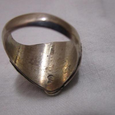 Buffalo ring size 12-  sterling silver; costume silver buffalo ring size 12-1/2 G&S 94