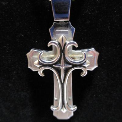 Cross (2" x 1-1/4") with 24" Chain with lobster claw clasp