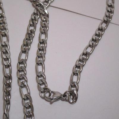 Crucifix  (3" x 1-3/4") with 28-1/2"  Chain with lobster claw clasp