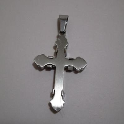 2 crosses  (one is 1-3/4" x 1-1/4" Black & Blue brand;  one is 1-1/2" x 1") both with tiny stone, no chains