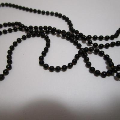 Spiral Gone Viral necklace (blown glass?, beaded)  28"