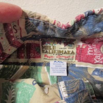 Vintage Reyn Spooner pullover Hawaiian shirt, limited edition, Christmas design