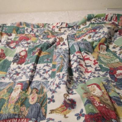 Vintage Reyn Spooner pullover Hawaiian shirt, limited edition, Christmas design for 2002