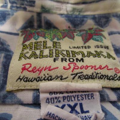 Vintage Reyn Spooner pullover Hawaiian shirt, limited edition, Christmas design 