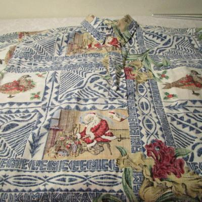 Vintage Reyn Spooner pullover Hawaiian shirt, limited edition, Christmas design 