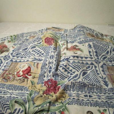 Vintage Reyn Spooner pullover Hawaiian shirt, limited edition, Christmas design 