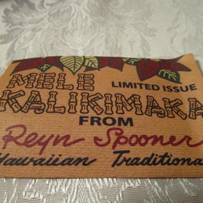 Vintage Reyn Spooner pullover Hawaiian shirt, limited edition, Christmas design 