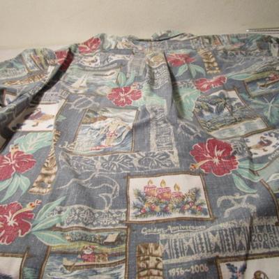 Vintage Reyn Spooner button-down Hawaiian shirt, limited edition, Christmas design
