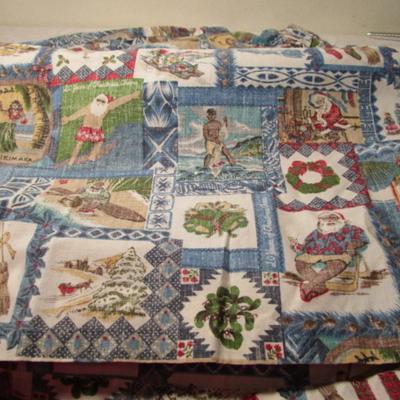 Vintage Reyn Spooner button-down Hawaiian shirt, limited edition, Christmas design