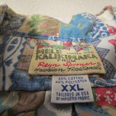 Vintage Reyn Spooner pullover Hawaiian shirt, limited edition, Christmas design 2002