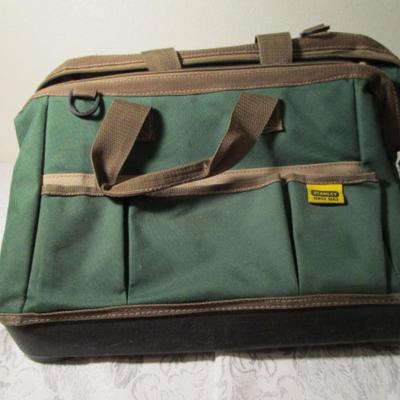 Stanley Canvas tool bag, green/brown