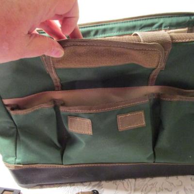 Stanley Canvas tool bag, green/brown