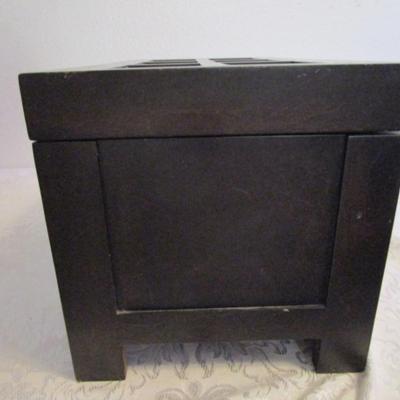 Jewelry box with mirror and two inserts