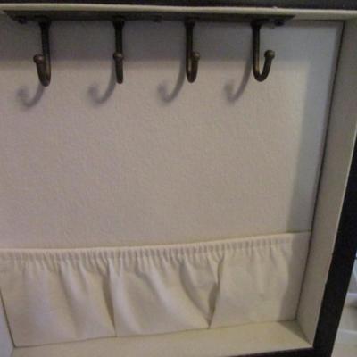 Jewelry box with mirror and two inserts