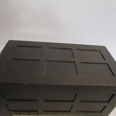 Jewelry box with mirror and two inserts