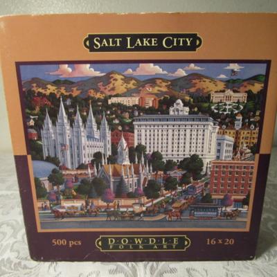 Dowdle Folk Art Salt Lake City Puzzle