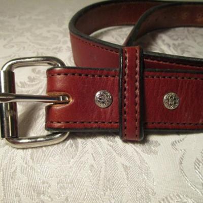 Leather belt, and Drizzle nylon belt