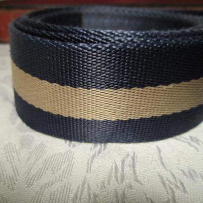Leather belt, and Drizzle nylon belt