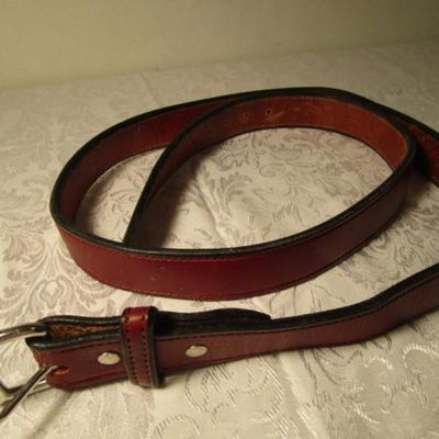 Leather belt, and Drizzle nylon belt