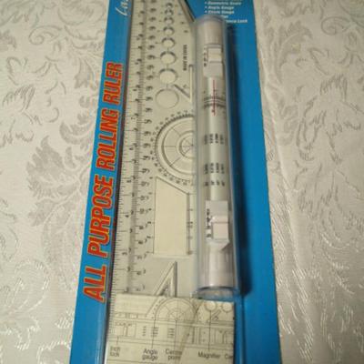 Laser line all-purpose rolling ruler