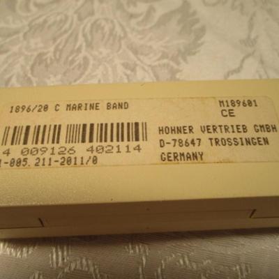 Marine band by M Hohner #1896 harmonica