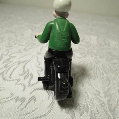 Wallace & Gromit pull-back toy motorcycle with side car