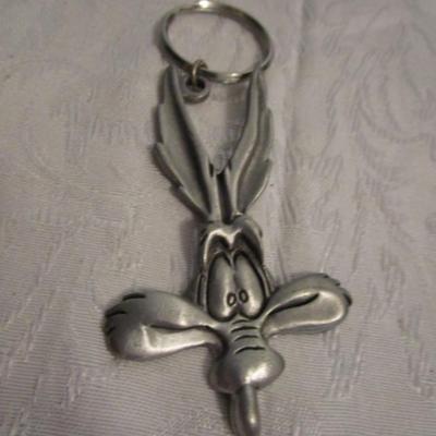 Wile-E Coyote keychain, pewter Model K1401