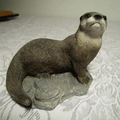 Vintage Stone Critter Otter