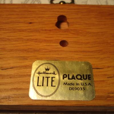 Wood plaque, " Don't Vark Too Aard!"