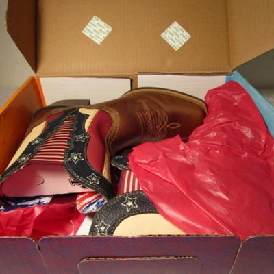 Justin women's cowboy boots, size 8-1/2 B