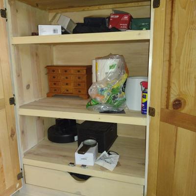 Wooden Wardrobe/ Storage Cabinet (No Contents)