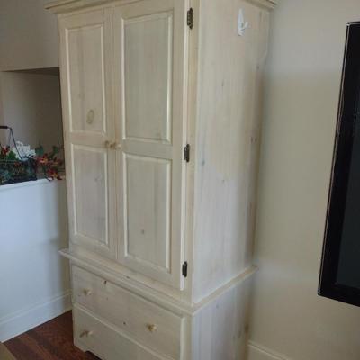 Wooden Wardrobe/ Storage Cabinet (No Contents)